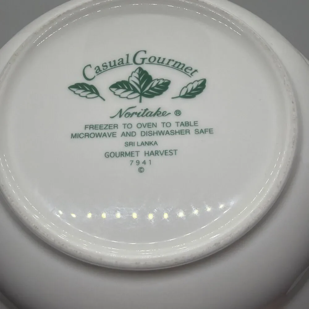 SET OF 12 Noritake Casual Gourmet, GOURMET HARVEST 7 3/8